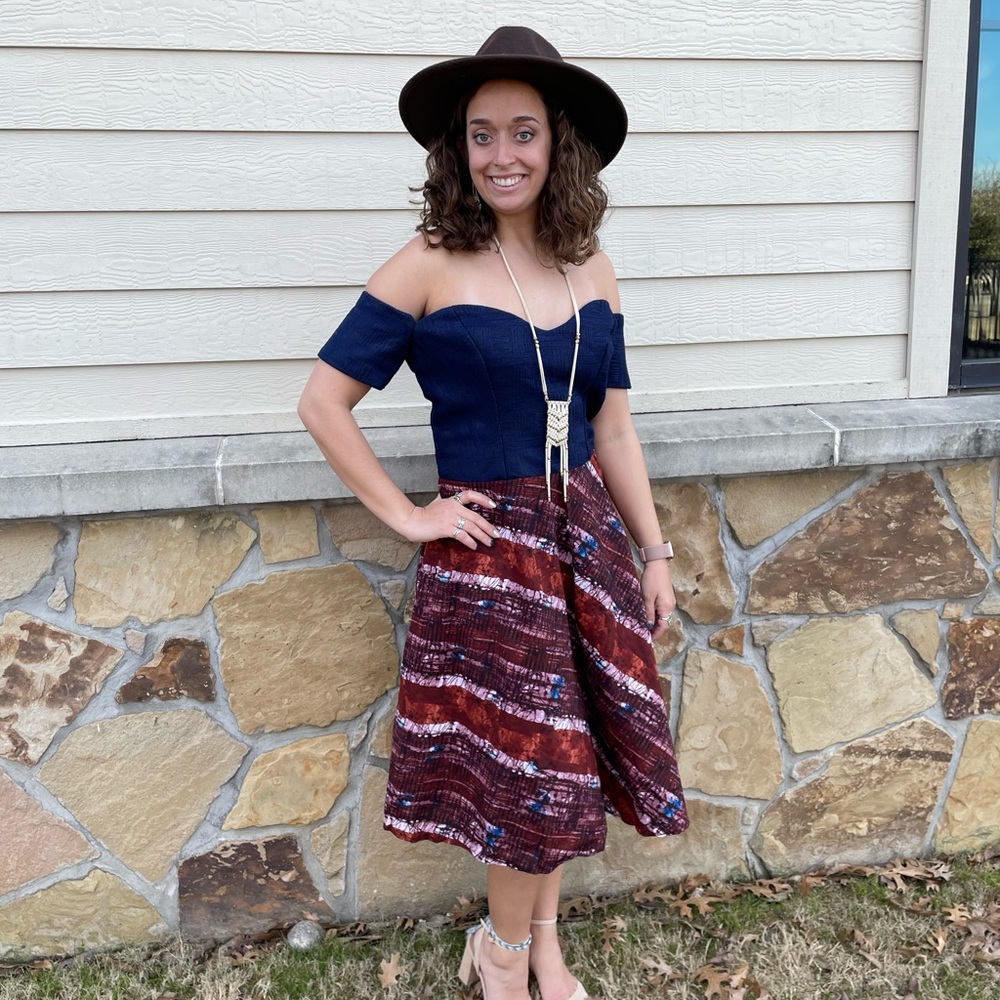 Off the shoulder dress